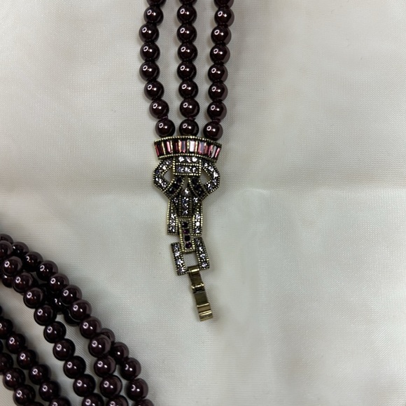 Heidi Daus beaded rhinestone crystals necklace bracelet set 2pc - Picture 11 of 13